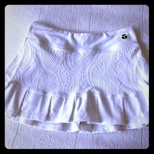 Trina Turk Recreation White Tennis Skort, Size S